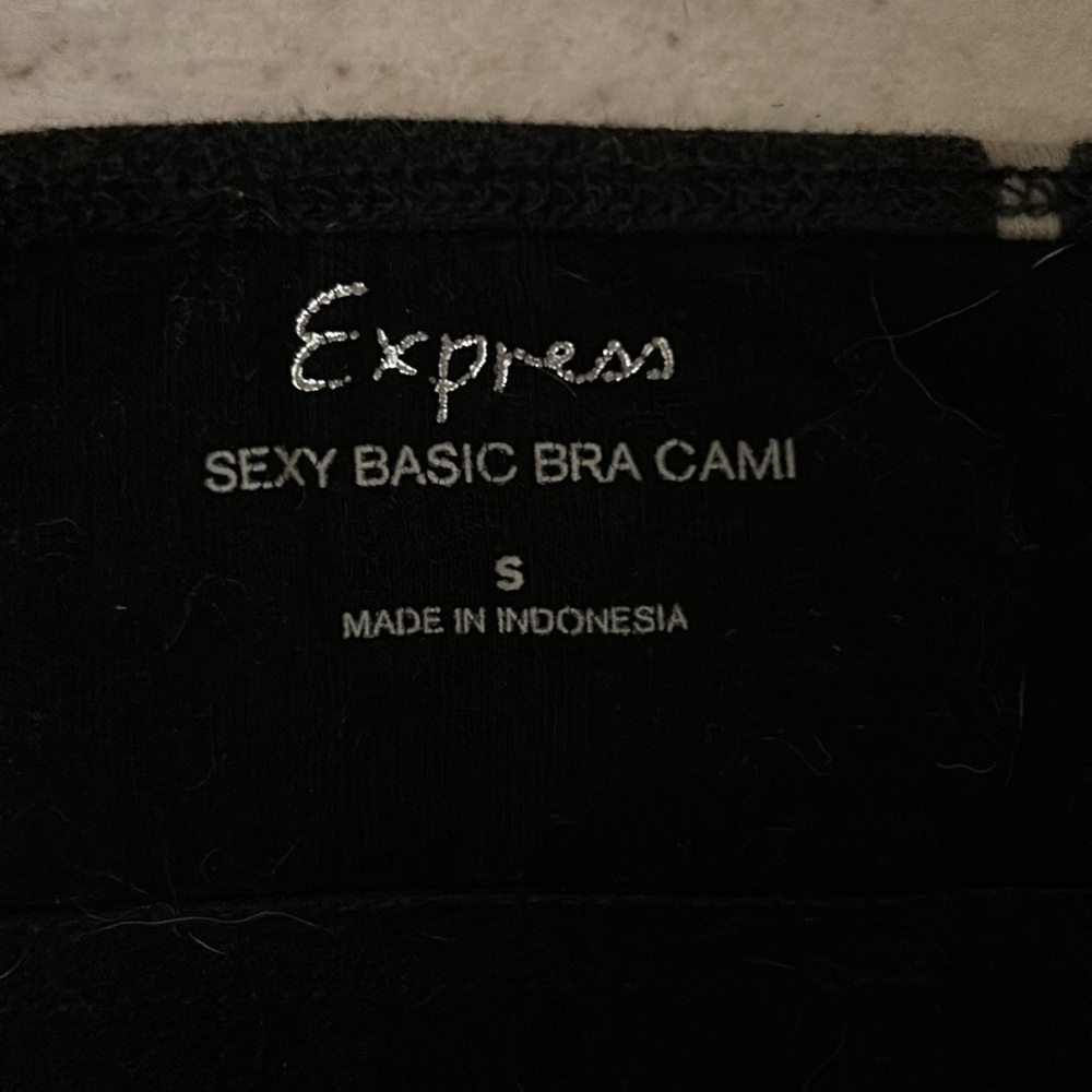 Express Basic Bra Cami, Geometric Black, Size Sma… - image 2